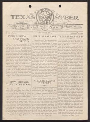 Primary view of object titled 'The Texas Steer (U. S. S. Texas), Vol. 5, No. 34, Ed. 1 Saturday, October 6, 1934'.