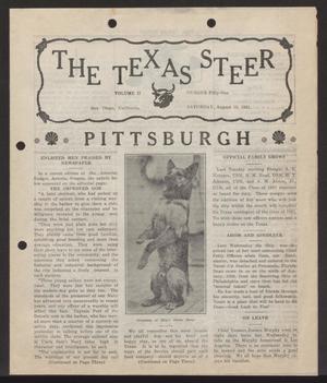 Primary view of object titled 'The Texas Steer (U. S. S. Texas), Vol. 2, No. 51, Ed. 1 Saturday, August 15, 1931'.