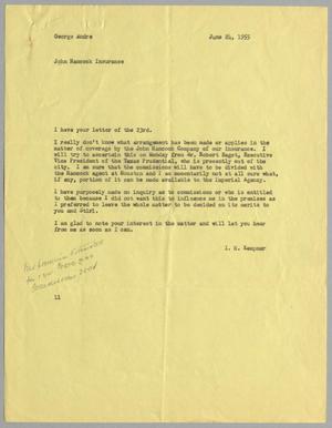 [Letter from I. H. Kempner to George Andre, June 24, 1955]