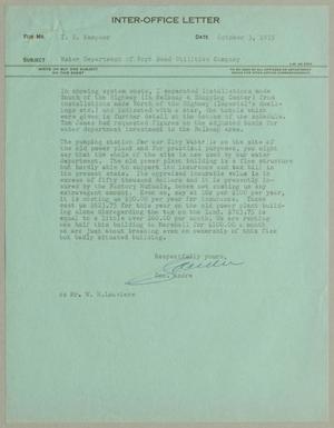 [Letter from George Andre to I. H. Kempner, October 3, 1955]