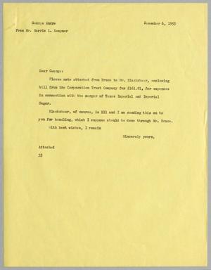 [Letter from Harris L. Kempner to George Andre, December 6, 1955]