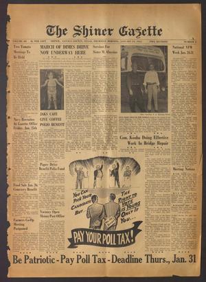 The Shiner Gazette (Shiner, Tex.), Vol. 60, No. 4, Ed. 1 Thursday, January 24, 1952