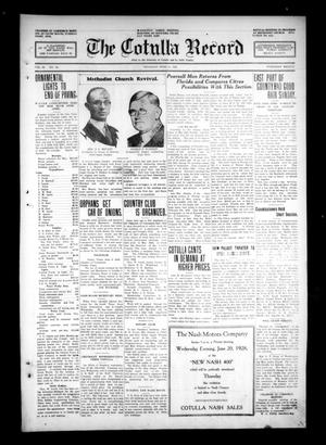 The Cotulla Record (Cotulla, Tex.), Vol. 30, No. 16, Ed. 1 Thursday, June 14, 1928