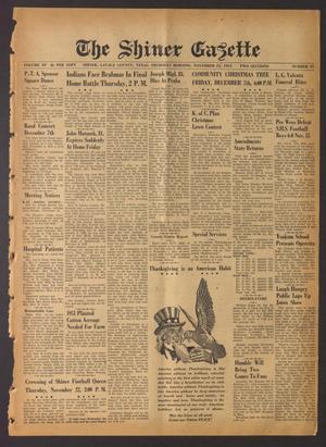 The Shiner Gazette (Shiner, Tex.), Vol. 59, No. 47, Ed. 1 Thursday, November 22, 1951