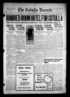 The Cotulla Record (Cotulla, Tex.), Vol. 28, No. 39, Ed. 1 Saturday, December 11, 1926