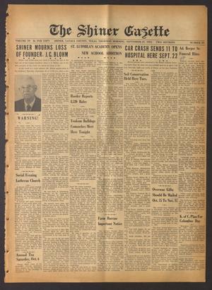 The Shiner Gazette (Shiner, Tex.), Vol. 59, No. 39, Ed. 1 Thursday, September 27, 1951