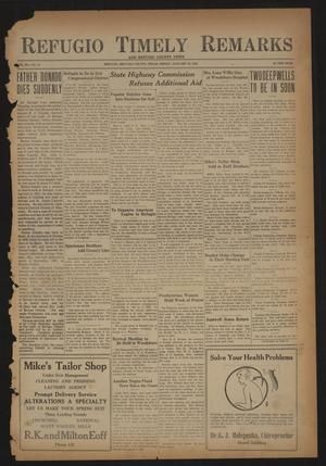 Refugio Timely Remarks and Refugio County News (Refugio, Tex.), Vol. 3, No. 14, Ed. 1 Friday, January 30, 1931
