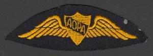 Primary view of object titled '[Aircraft Owners and Pilots Association Patch]'.