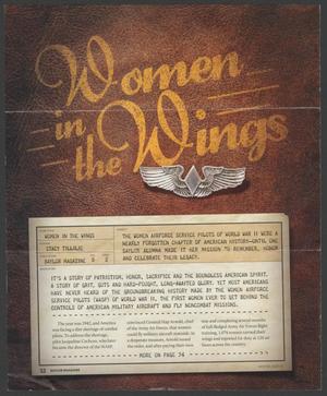 Primary view of object titled '[Clipping: Women in the Wings]'.