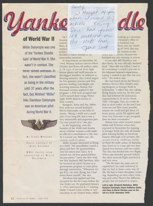 Primary view of object titled '[Clipping: Yankee Doodle Gals of World War II]'.