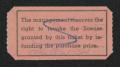 Thumbnail image of item number 2 in: '[Admit One Ticket]'.