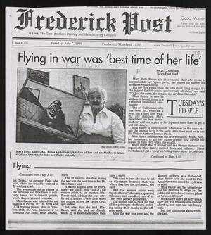 Primary view of object titled '[Clipping: Flying in war was 'best time of her life']'.