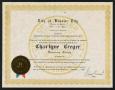 Thumbnail image of item number 1 in: '[Honorary Citizen of Bossier Certificate]'.