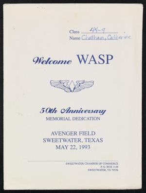 [WASP Anniversary Welcome Packet Envelope]