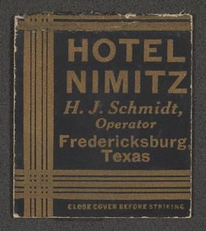 [Hotel Nimitz Matchbook]