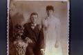 Photograph: [Wedding photograph of young Mr. and Mrs. Hall]