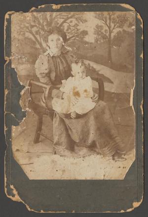 Primary view of object titled '[Lillie Montgomery with Baby]'.