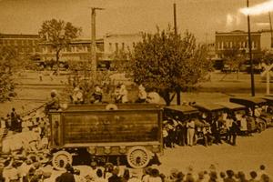 Primary view of object titled '[Circus Wagon in Parade]'.