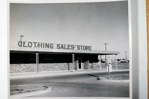 Primary view of object titled '[Clothing Sales' Store at Dyess]'.