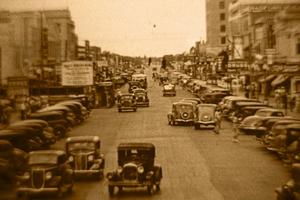 [Photograph of Pine Street in the 1930s]