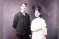 Primary view of [Wedding Photograph of Mr. and Mrs. Bynum]