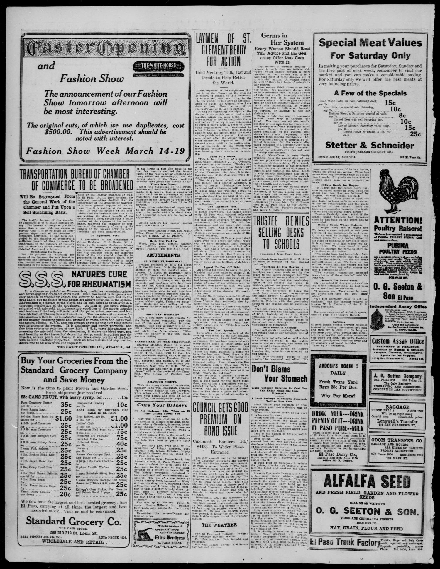 El Paso Herald (El Paso, Tex.), Ed. 1, Friday, March 11, 1910
                                                
                                                    [Sequence #]: 2 of 10
                                                