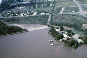 Primary view of object titled '[1981 Flood Scene - Lytle Lake Spillway]'.