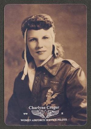 [Portrait of Charlyne Creger in Flight Gear]