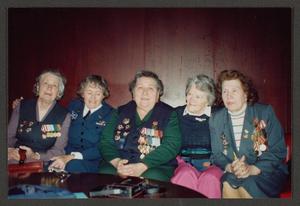 [Five Women with Medals]