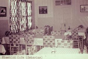 Primary view of object titled '[Interior of the Blue Bird  Inn Cafe]'.