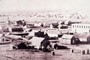 [Aerial photograph of Abilene in the 1880s]