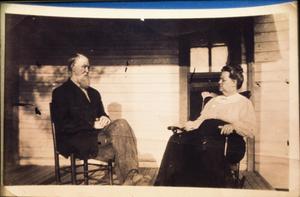 [Joe M. Rucker and wife at home]