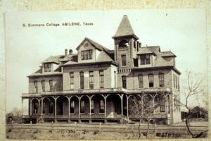 Primary view of object titled '[Exterior of the Simmons College Building]'.