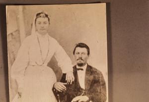 [Wedding photograph of Mr. and Mrs. Frank Sears]