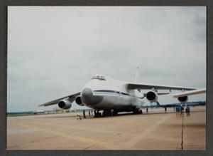 Primary view of object titled '[Airplane at Air Show]'.