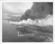 Photograph: [An aerial view of the port after the 1947 Texas City Disaster]
