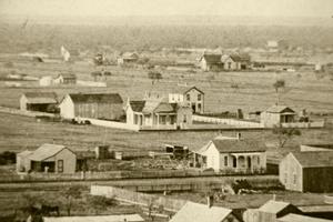 Primary view of object titled '[Abilene 1884 - Looking West Northwest]'.