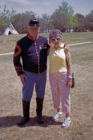 [Sandie and Jerry Johnson at Frontier Texas]