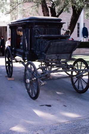 Primary view of object titled '[1870 Horse-Drawn Hearse]'.