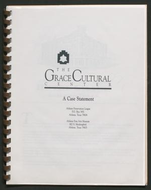 Primary view of object titled 'The Grace Cultural Center: A Case Statement'.