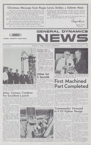 General Dynamics News, Volume 16, Number 25, December 11, 1963