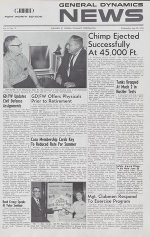 General Dynamics News, Volume 15, Number 13, June 20, 1962
