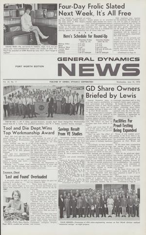 Primary view of object titled 'General Dynamics News, Volume 23, Number 11, June 10, 1970'.