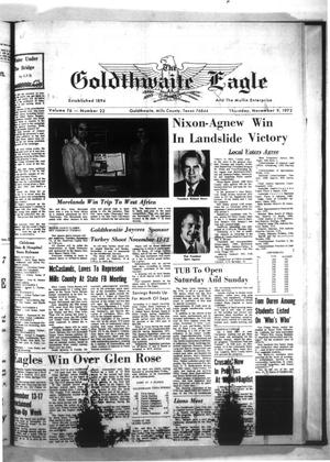 The Goldthwaite Eagle (Goldthwaite, Tex.), Vol. 76, No. 22, Ed. 1 Thursday, November 9, 1972