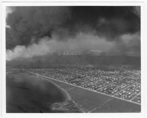 [An aerial view of a residential area after the 1947 Texas City Disaster]