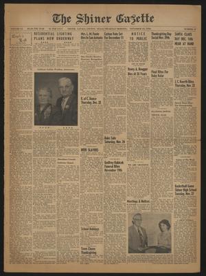 The Shiner Gazette (Shiner, Tex.), Vol. 64, No. 47, Ed. 1 Thursday, November 22, 1956