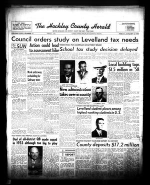 Primary view of object titled 'The Hockley County Herald (Levelland, Tex.), Vol. 34, No. 17, Ed. 1 Friday, January 9, 1959'.