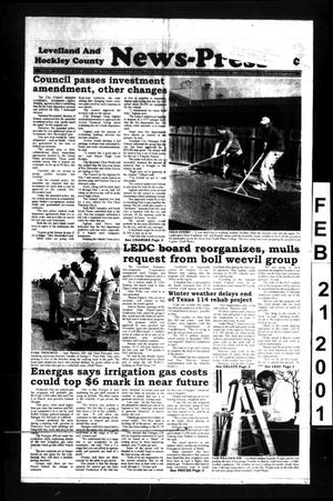 Primary view of object titled 'Levelland and Hockley County News-Press (Levelland, Tex.), Vol. 23, No. 94, Ed. 1 Wednesday, February 21, 2001'.