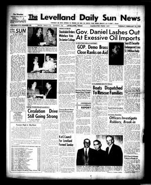 The Levelland Daily Sun News (Levelland, Tex.), Vol. 17, No. 125, Ed. 1 Tuesday, February 25, 1958