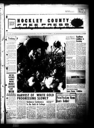 Primary view of object titled 'Hockley County Free Press (Levelland, Tex.), Vol. 1, No. 48, Ed. 1 Sunday, November 15, 1964'.